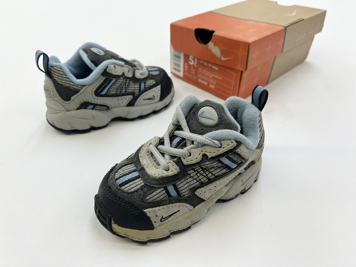 Vintage 2002 Baby Nike TR 9000 Grey Blue Sz Infant Toddler