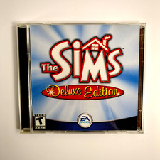 EA Games The Sims Deluxe Edition Windows CD/CD Rom PC Game 2 CD Set With Manual