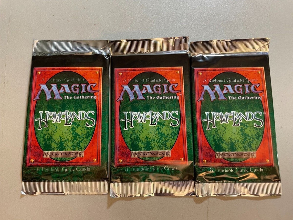 3 Packs / HOMELANDS / Sealed / MTG / Unsearched Booster Packs