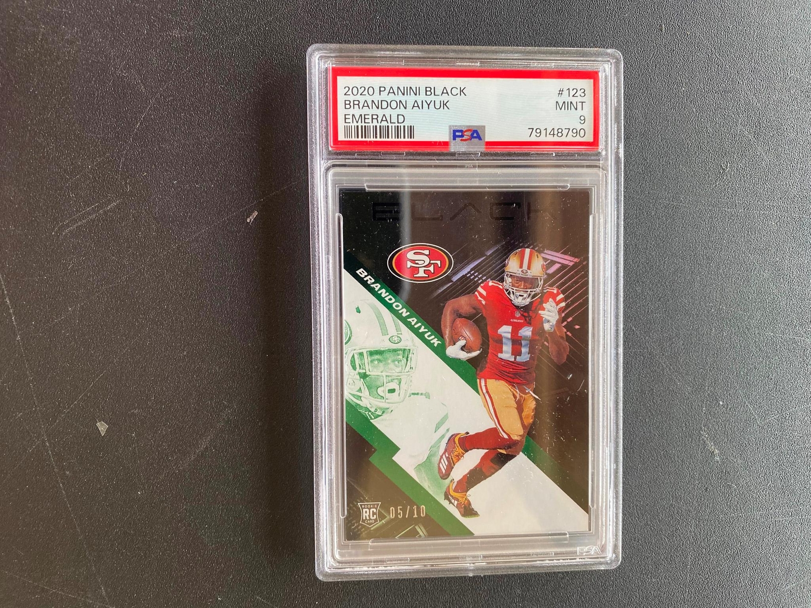 Brandon Aiyuk Panini Black #123 Emerald