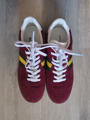 Polo Ralph Lauren Men's Suede Sneaker Size M Color Wine