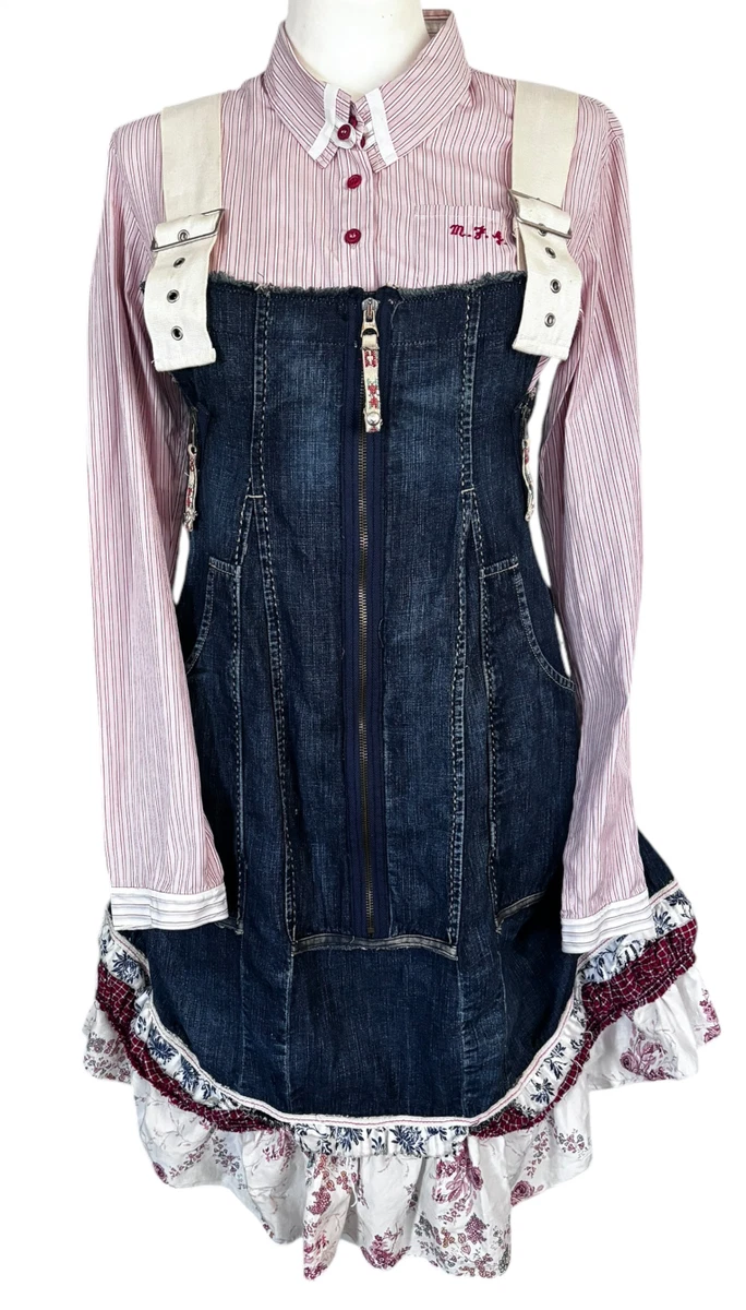 Robe Salopette LMV Modèle Tésia - Taille 38, Blanc, En Coton/polyester, Occasion Très Bon état (lavée)
