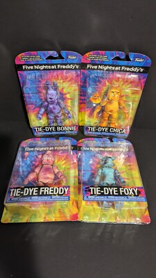 Lot Of 4 - Five Nights At Freddy's - Tie-Dye Figures