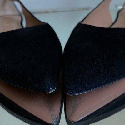 AQUAZZURA Ballet Flats Bow Tie deneuve In Black 36 $795 | eBay