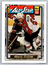 1992-93 Topps Mark Recchi All Star Gold Parallel Philadelphia Flyers #267
