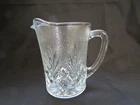 Vintage Glass Milk Pitcher - Pineapple Cut