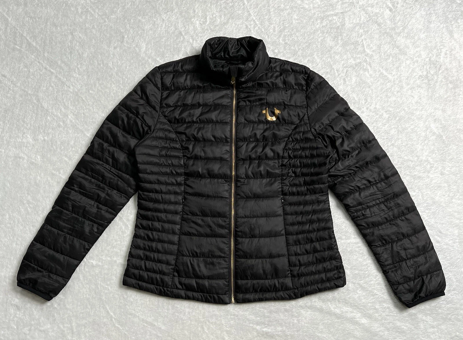 Genuine Authentic Black True Religion Puffer Jacket Size Medium