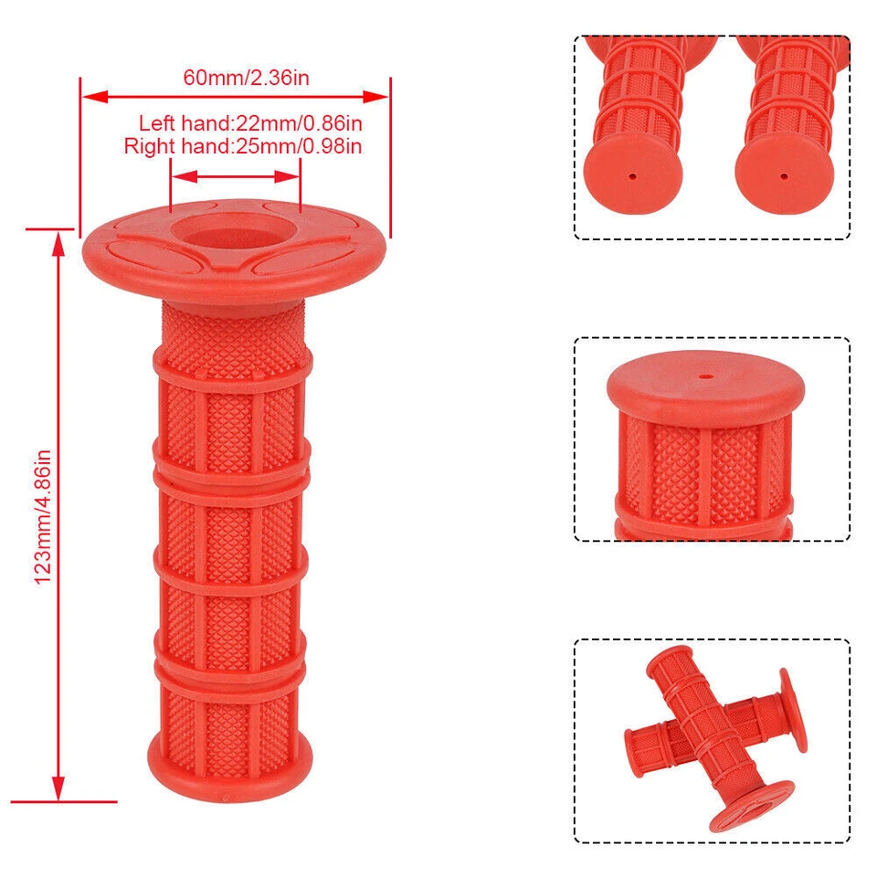 Empuñaduras de goma inodoras de 7/8" manillar universal para Honda CB1000R ABS 2018  Foto 4 de 4