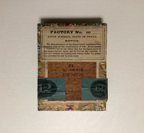 1901 Wood Cigar Box for ( The Opera Queen Cigar Brand ) - Picture 2 of 4