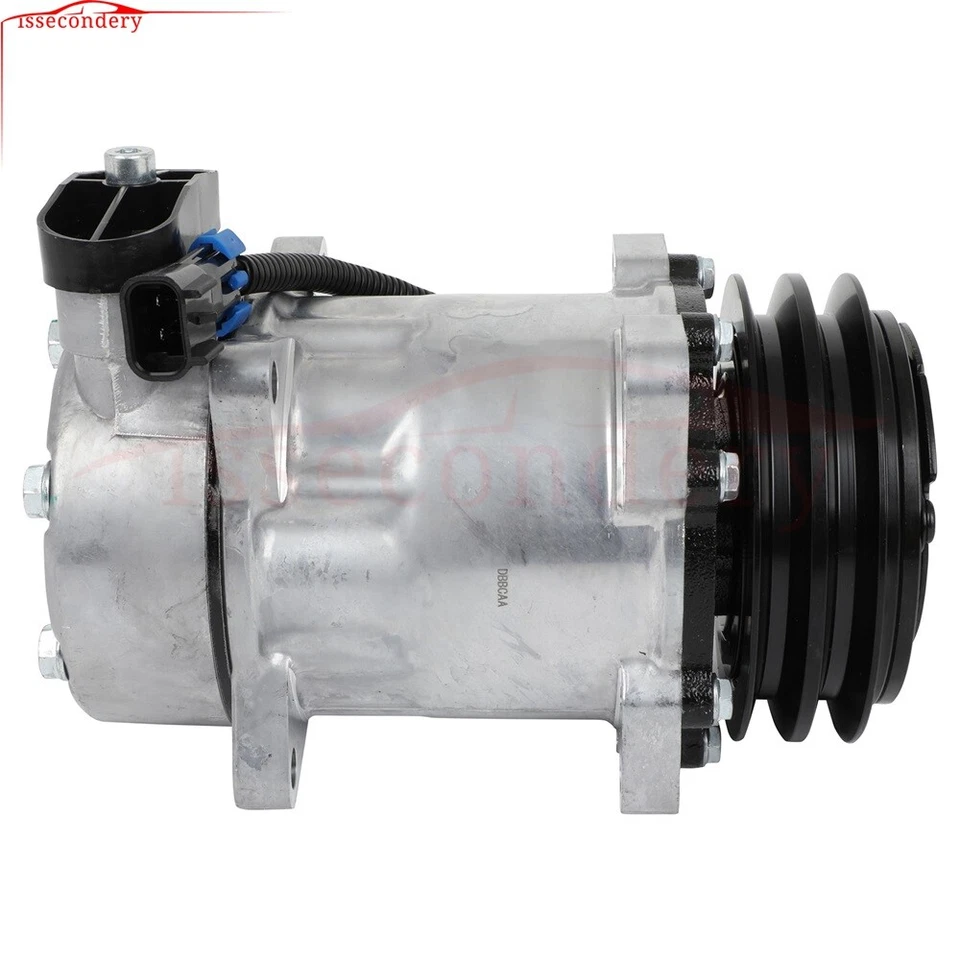 Compresor de aire acondicionado para 1987-2011 Peterbilt 320 1987-2007 Peterbilt 379 T600A SD7H16 Foto 2 de 4
