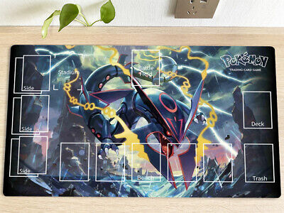 Shiny Mega Rayquaza Playmat (Pokémon Trading Card Game) : : Toys &  Games