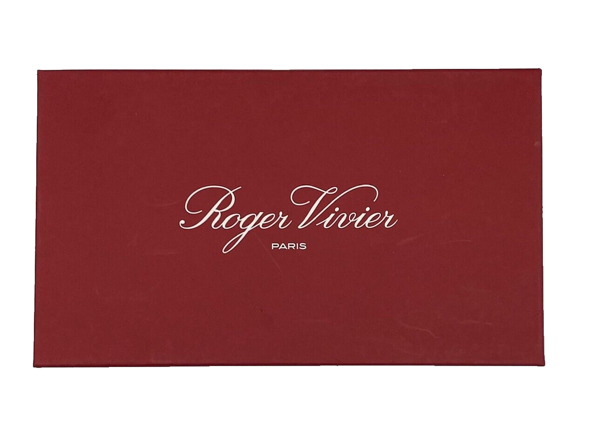 New Luxury Roger Vivier Paris Shoe Gift Storage Box w/Tissue & Satin Dust  Bag