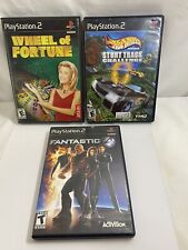 PS2 GAMES LOT OF 3 Playstation 2 - ALL TESTED Wheel Of Fortune, Fantastic 4