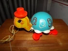 VINTAGE FISHER-PRICE 1962 TIP TOE TURTLE #773 VERY GOOD TO GREAT CONDITION