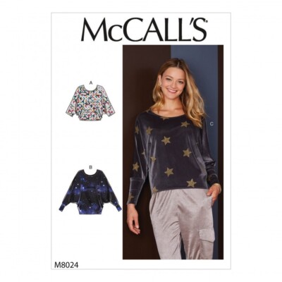 McCalls Schnittmuster 8024 Damen A (S-M-L-XL)