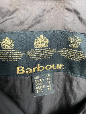 Barbour Vintage Womens Flyweight Wax Amelia Jacket Size XL | eBay