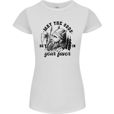 Viking May The Odds Be In Your Favour Womens Petite Cut Maglietta