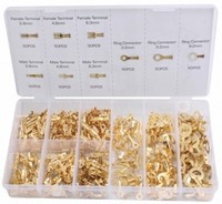 Kabelschuhe Flachstecker Sortiment 450Tlg Box Steckverbinder Unisoliert Auto Kfz