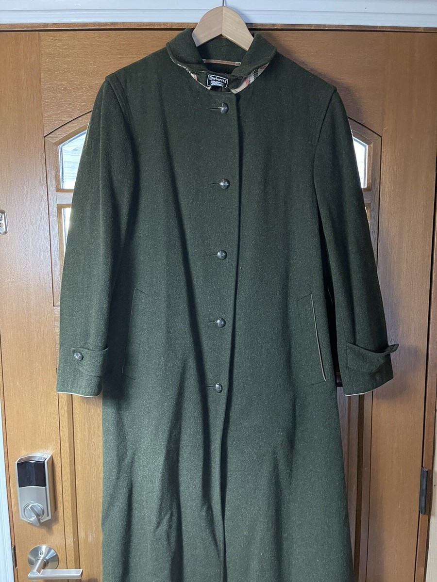 Vintage Burberry Original Loden Coat Wool Austria Womens Sz Vintage Burberry Original Loden Coat Wool Austria Womens Sz