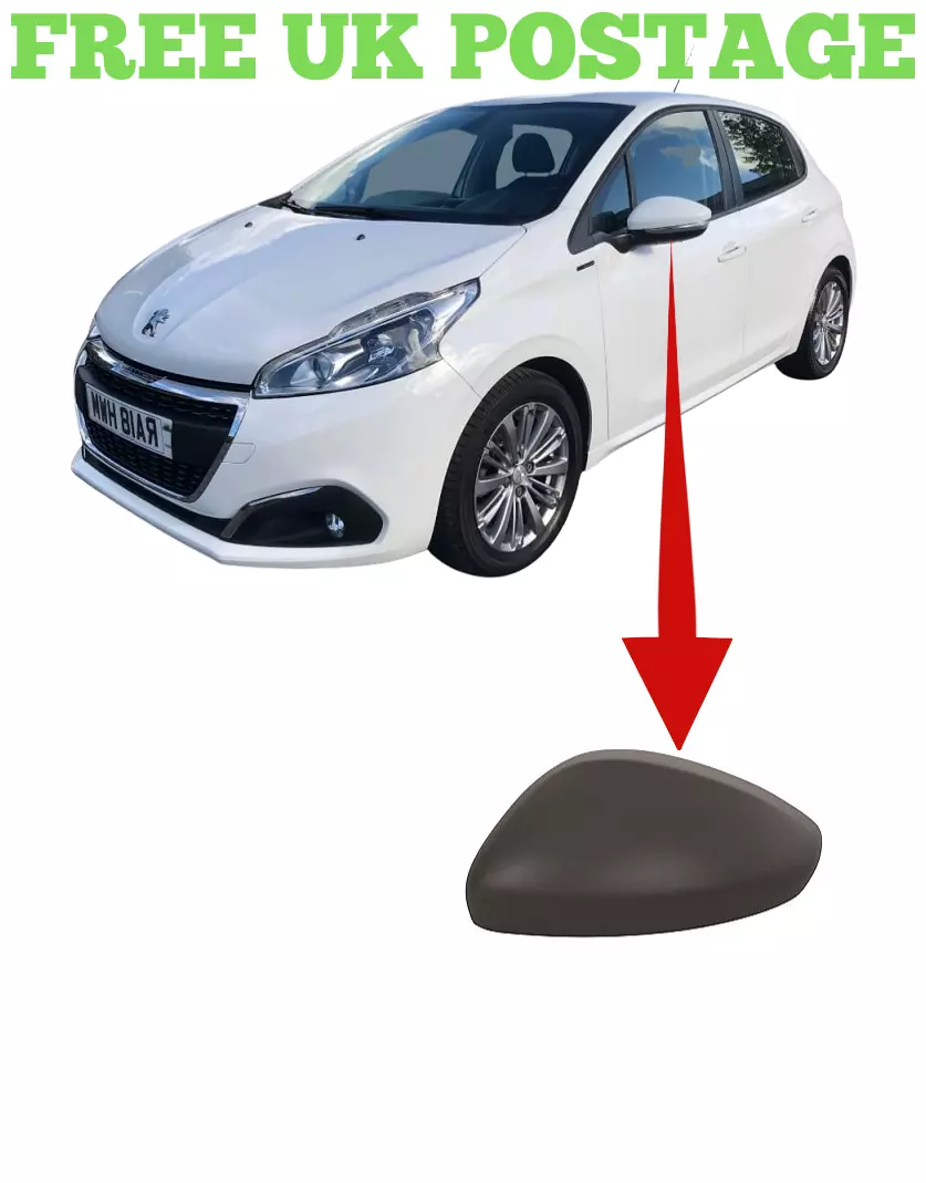 Door Mirror Cover Painted For Peugeot 208/2008 2012-2019 Polar White EWP  Left