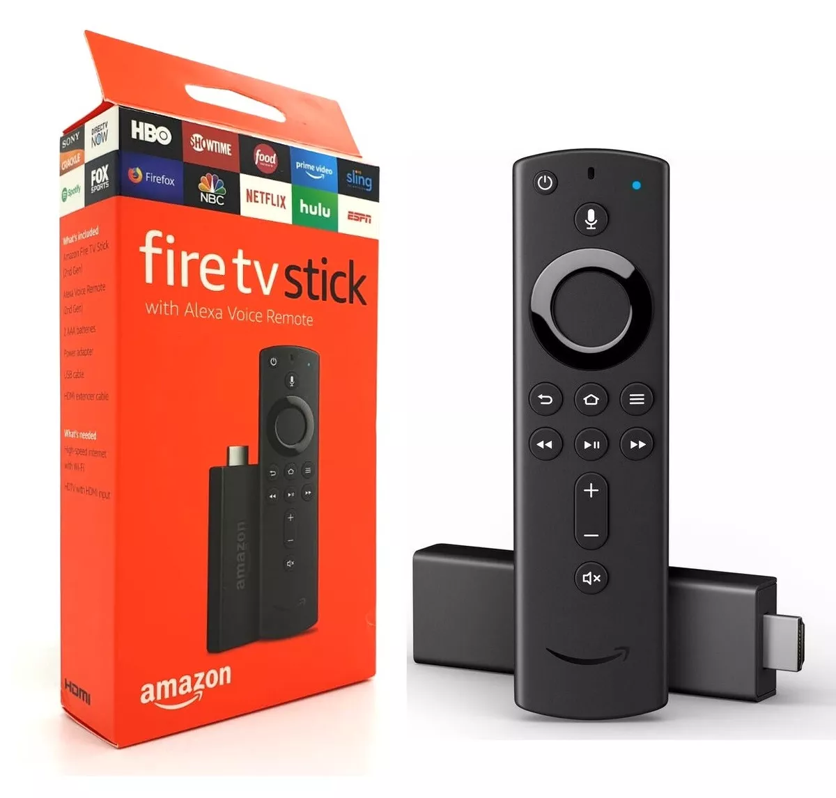 Fire TV Streaming Media Stick Player 3. generacji z pilotem głosowym  Alex