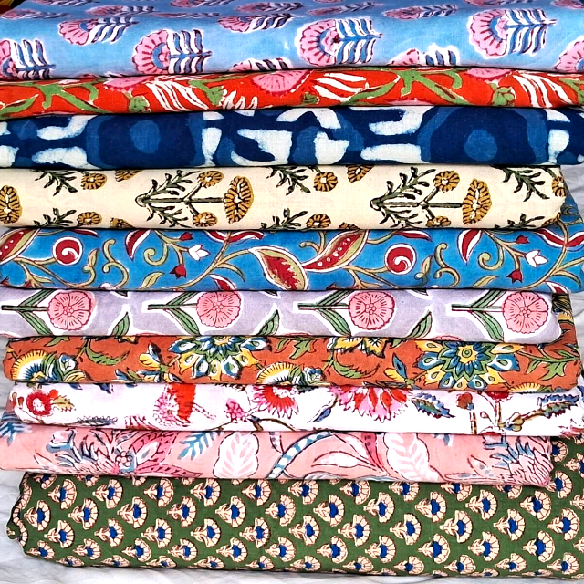 Hand Block Printed Fabric