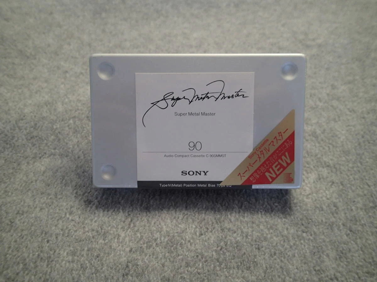 SONY Super Metal Master C-90SMMST X 5 Metal Vintage Cassette Tapes Unopened