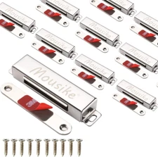 Mousike Magnetic Door Catch, 70Lb Stainless Steel Cabinet Door Magnets (10 Pack)