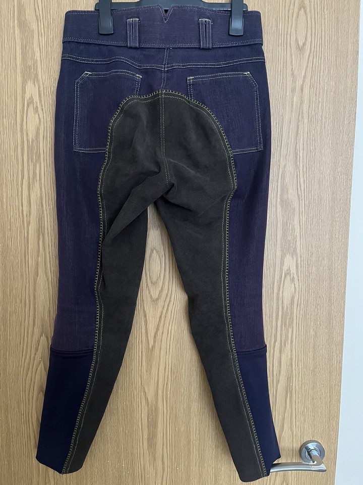 Gutos Womens Equestrian Horse Riding Breeches Pants Jegging Purple