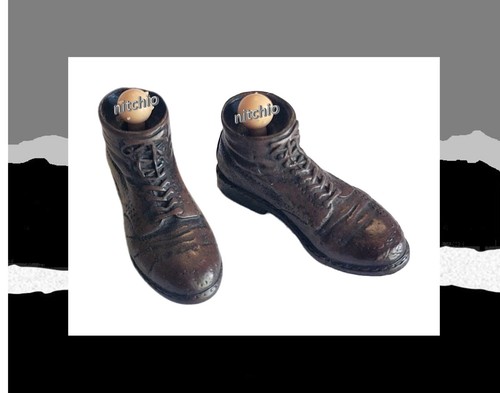 Mezco One:12 Indiana Jones – BROWN BOOTS 1/12 Scale Fodder