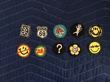 Lot Of 10 Fun Iron On Patches F New
