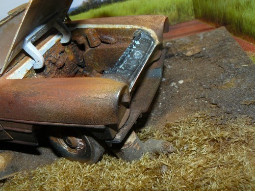 1/18 ( DS ) verlassen und ausgeschliffen 1955 Packard Cabrio, Scheunenfund - Bild 9 von 9
