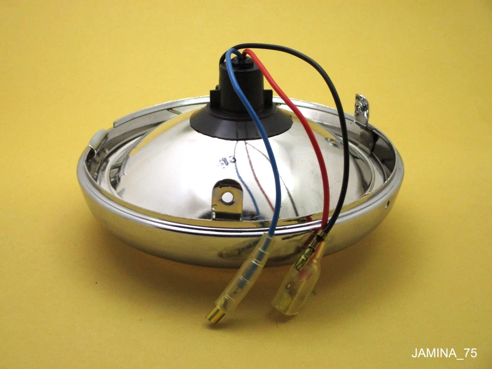 Honda CG110 CG125 XL125 XL175 XL250 XL350 6" Dual Sport Headlight + Rim Ring Foto 3 de 4