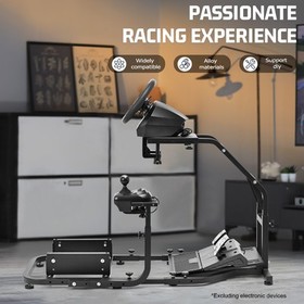Marada Racing Simulator Cockpit Stand Fits Logitech G29 G920 G923 Thrustmaster
