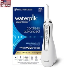 Cordless Water Flosser Portable Dental Care Rechargeable Waterproof 4 Tips New