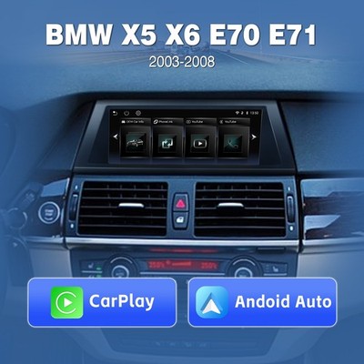For BMW X5 X6 E70 E71 2008-2013 CIC 10.25''Display Screen CarPlay Android Auto