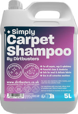 Dirtbusters Simply Carpet Cleaner Shampoo (5L) Powerful Carpet Cleaner Solution 3.69 per litre