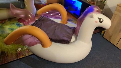 Aufblasbare Badeinsel Reittier geflügeltes Pferd von Hongyi OVP NEU