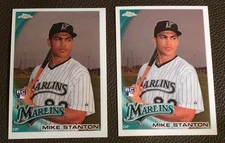 (2) 2010 Topps Chrome Mike Giancarlo Stanton RC Two Cards One Price