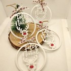 4 Pcs Feliz Natal Reindeer Christmas Tree Ornaments – Plastic Festive Decor