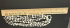 Vintage Marvella Silver Tone  White and Clear Beaded Multi Strand Necklace — photo 6