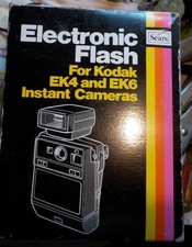 Sears Electronic Flash Unit For Kodak EK4 EK6 Instant Camera new open box