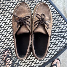 Sperry Top Sider Boys Intrepid Lanyard Boat Shoes, Size 7M Dark Brown, Cute
