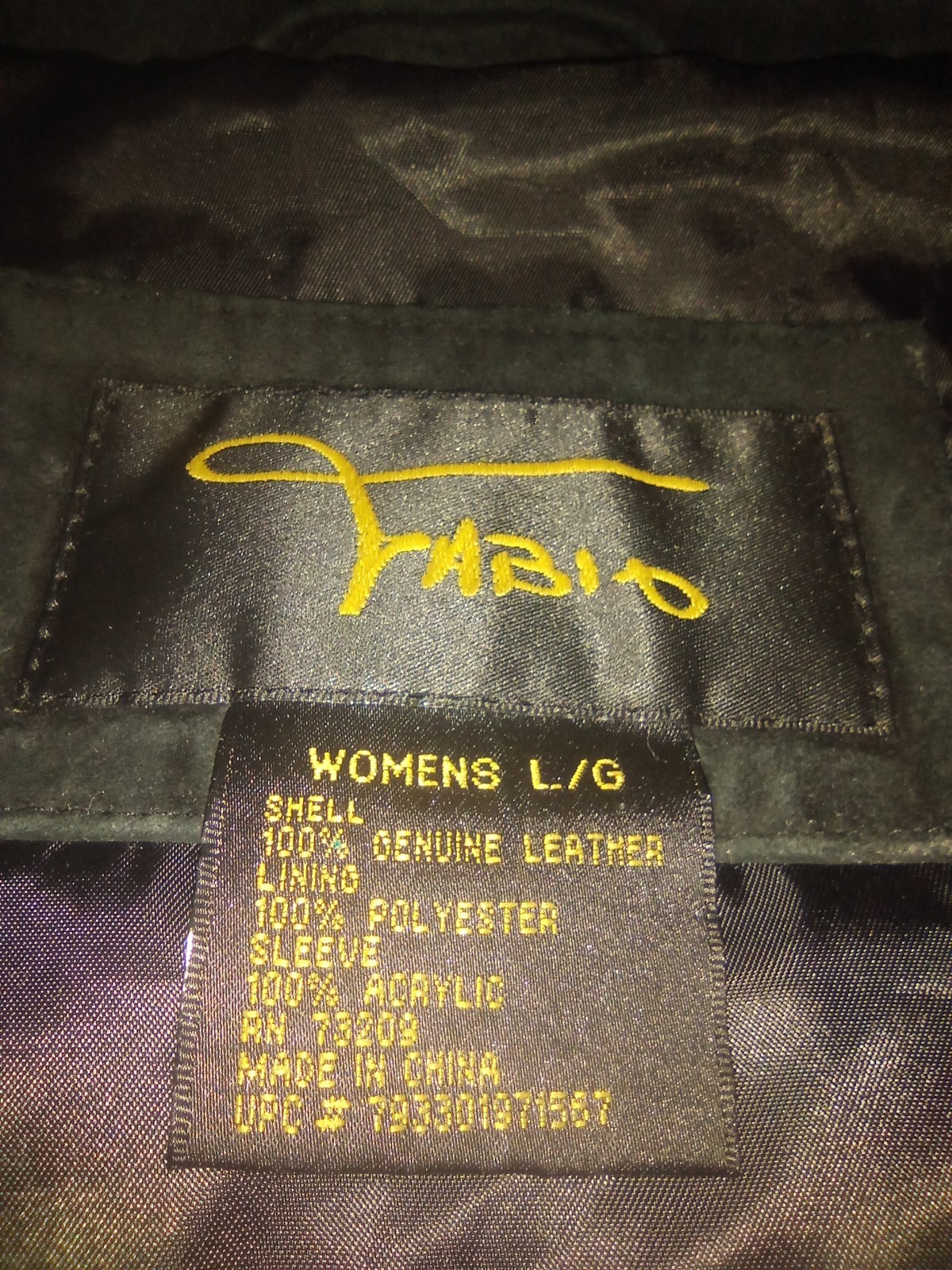 fabio genuine leather shell, jacket, polyester li… - image 2
