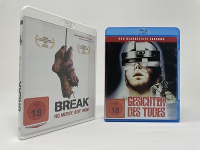 Gesichter des Todes  + Break No Mercy, Just Pain! 2 BRs  UNCUT NEU OVP