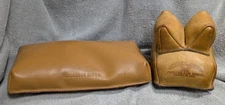 Vintage Leather Shooters Ridge Sand Bag Rifle Rest Set