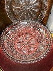 Vintage 2 Piece Cut Glass Top Footed Cake Stand/Punch Bowl — photo 6