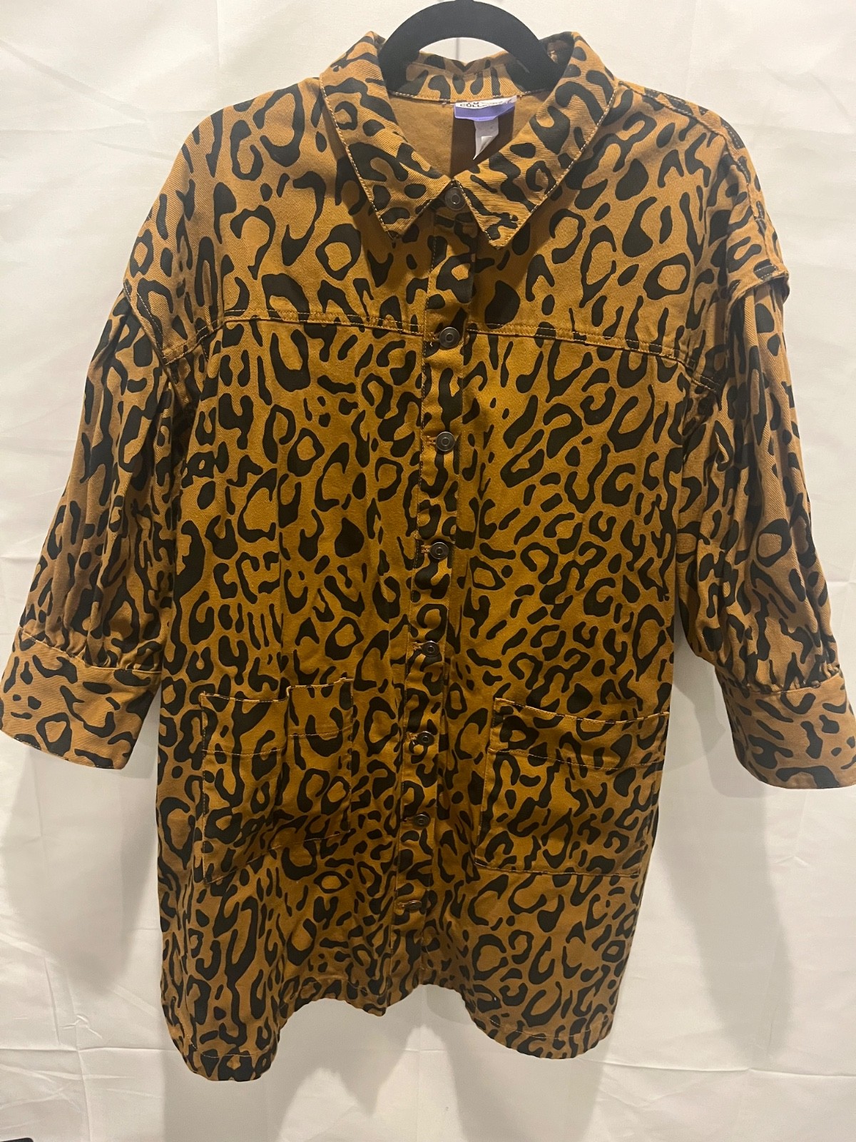 Future collective leopard print jacket/dress size… - image 1