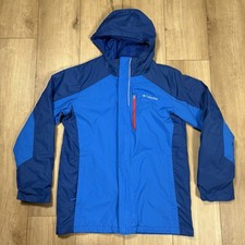 Columbia Kid Boy Blue Interchange Omni-Tech WP Shell Only Jacket US L Youth