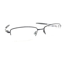 Oakley Sculpt 6.0 Polished Black Metal Half Rim Eyeglasses Frames 53-18 142